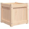 vidaXL Garden Planter Natural wood Solid pine wood Medium Durable
