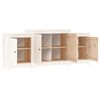 vidaXL Sideboard White Solid Pine Wood 64.6 in x 14.6 in x 26.8 in