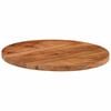 vidaXL Table Top Natural wood Solid acacia wood 23.6 in Diameter Durable