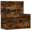 vidaXL Storage Chest Smoked oak Engineered wood Storage Chest