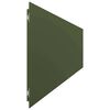 vidaXL Lawn Edgings 30 pcs Olive Green 7.9x40.6" Cold-rolled Steel
