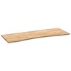 vidaXL Desk Top Natural Oak Solid Oak Wood 55.1in x 23.6in x 1.0in