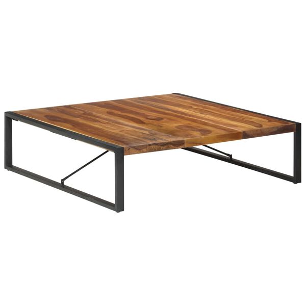 vidaXL Coffee Table Natural wood and black