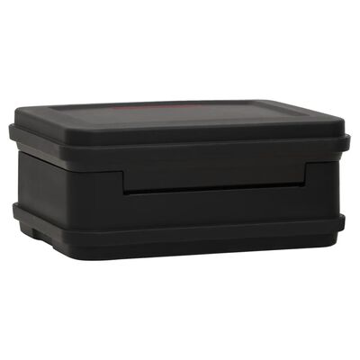 vidaXL Safe Box Black 15"x12.8"x6.5"