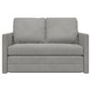 vidaXL Floor Sofa Bed 2-in-1 Light Grey 122x204 x 21.7 " Velvet