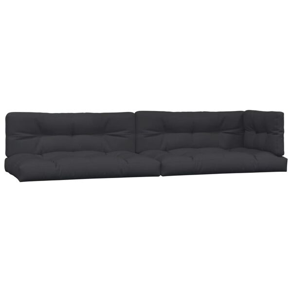 vidaXL Pallet Cushion Black 100% polyester