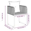 vidaXL Garden Dining Set Black PE Rattan Medium Seats Many