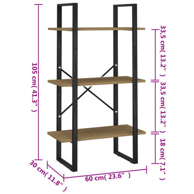 vidaXL Storage Shelf 23.6"x11.8"x41.3" Solid Wood Pine