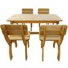vidaXL Garden Furniture Set Natural Wood Pinewood Medium Durable