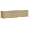 vidaXL Garden Storage Box Mix Beige PE rattan, powder-coated steel Large