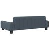 vidaXL Dog Bed Dark Grey Polyester Fabric, Solid Pine Wood, Foam