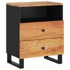 vidaXL Bedside Cabinet Natural Acacia and Black