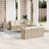 vidaXL Garden Sofa Set Beige, Cream White