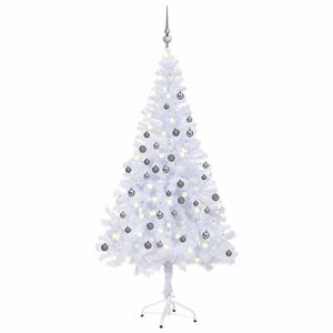 vidaXL Artificial Pre-lit Christmas Tree with Ball Set 47.2" 230 Branches