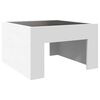 vidaXL Coffee Table White Engineered wood, glass One Size Coffee Table