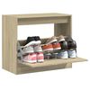 vidaXL Shoe Cabinet Sonoma oak Engineered wood Compact Modern Design