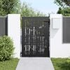 vidaXL Garden Gate 33.5x49.2" Corten Steel Bamboo Design