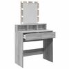 vidaXL Dressing Table Grey Sonoma Engineered wood Medium Dressing Table