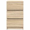 vidaXL Bedside Cabinet Set of 2 Sonoma Oak Engineered Wood Medium
