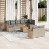 vidaXL Garden Sofa Set Beige