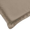 vidaXL Sun Lounger Cushion Taupe Oxford Fabric 73.2 in x 22.8 in x 1.6 in