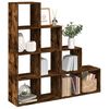 vidaXL Room Divider Bookcase Smoked oak Engineered wood