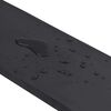 vidaXL Rubber Edge For Snow Plow Black Styrene-butadiene rubber Medium