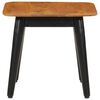 vidaXL Coffee Table Brown, Black Solid Mango Wood, Powder-Coated Iron