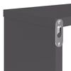 vidaXL Wall Shelf Set of 4 High gloss grey Engineered wood Medium