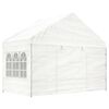 vidaXL Gazebo with Roof White 51.2'x13.4'x10.6' Polyethylene