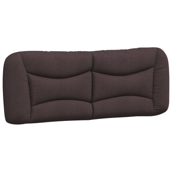 vidaXL Headboard Cushion Dark brown Fabric (100% polyester), PP fiber
