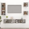 vidaXL TV Cabinet Set Set of 5 Concrete grey Engineered wood 5 Piece Set
