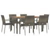 vidaXL Garden Dining Set Gray, Dark Gray