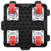 vidaXL Furniture Rollers 4 pcs with Lifter Black 5.3x5.3x1.7" 661.4 lb