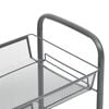 vidaXL 4-Tier Kitchen Trolley Gray 18.1"x10.2"x33.5" Iron