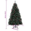 vidaXL Artificial Christmas Tree 300 LEDs 70.9"