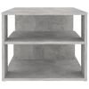 vidaXL Coffee Table Concrete Gray Engineered Wood 39.4x19.7x15.7 in