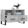 vidaXL TV Cabinet Concrete Grey Engineered Wood Medium TV Cabinet
