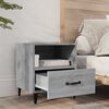 vidaXL Bedside Cabinet Grey Sonoma Engineered wood, Metal Standard