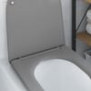vidaXL Quick Release Toilet suitable for Seat Gray 44 x 36.4 x 3.4 cm