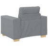 vidaXL Sofa 3 pcs Light Grey Linen-blend Fabric