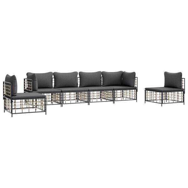 vidaXL Garden Lounge Set Anthracite