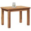 vidaXL Coffee Table Brown 19.69 x 13.78 x 14.17 in Solid Teak Wood
