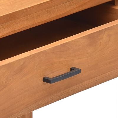 vidaXL Desk with 2 Drawers 47.2"x15.7"x29.5" Solid Wood Teak