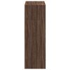 vidaXL Highboard Brown Oak Engineered wood 27.6 x 16.1 x 48.8 in Storage