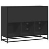 vidaXL Sideboard Black Engineered wood, Metal 39.4x13.8x29.9 in