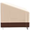 vidaXL Bench Cover Beige and Brown 600D Oxford Fabric With PVC Coating