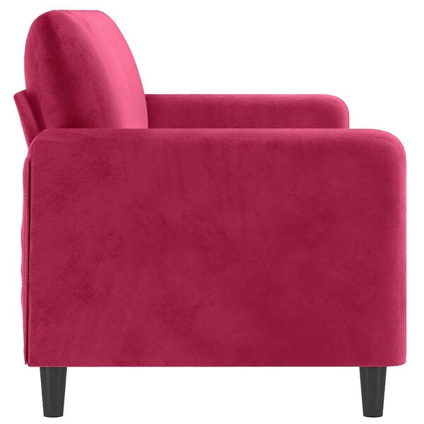 vidaXL 3-seater Sofa Wine Red