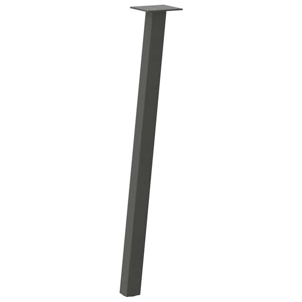 vidaXL Coffee Table Leg Anthracite Powder-Coated Steel 28.3 in Sturdy