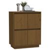 vidaXL Sideboard Honey brown Solid pine wood, MDF Medium Sideboard